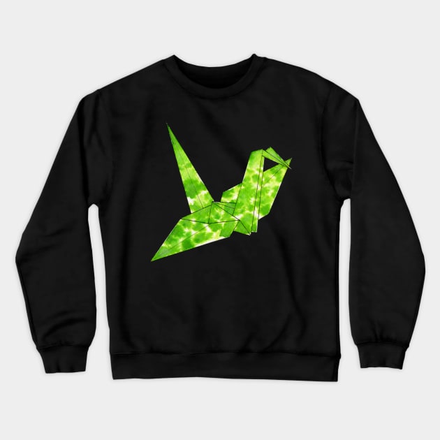 Watercolor Paper Crane Crewneck Sweatshirt by atangledkite